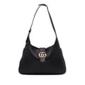 Miniatyrbild 1 av 10: Pre-owned Gucci Medium Leather Aphrodite Satchel Black