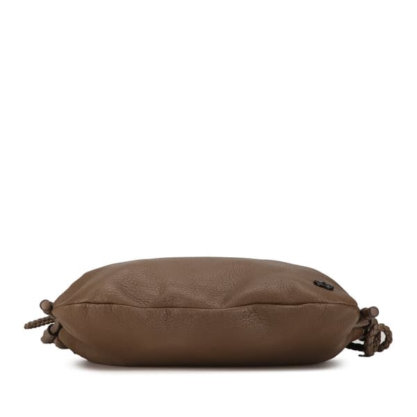 Pre-owned Gucci Interlocking G Calfskin Crossbody Brown
