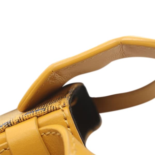Pre-owned Dior Nano Oblique Lock Pouch Crossbody Yellow