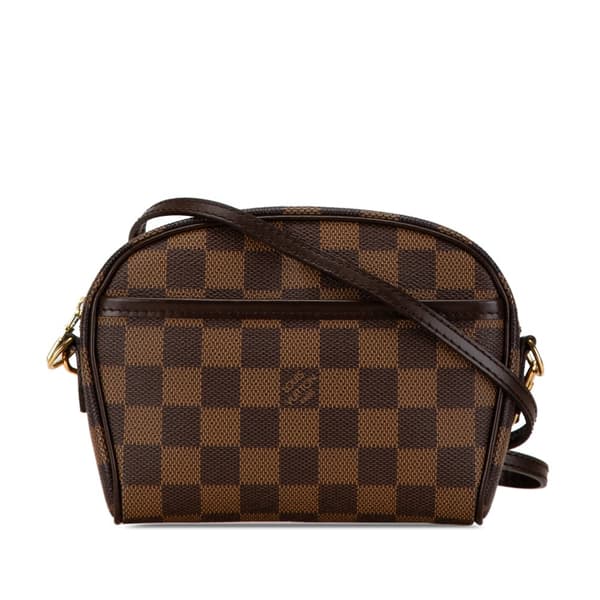 Pre-owned Louis Vuitton Damier Ebene Ipanema Pochette Brown