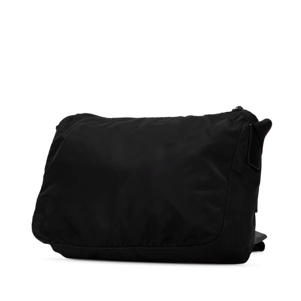 Pre-owned Prada Tessuto Zip Top Crossbody Black