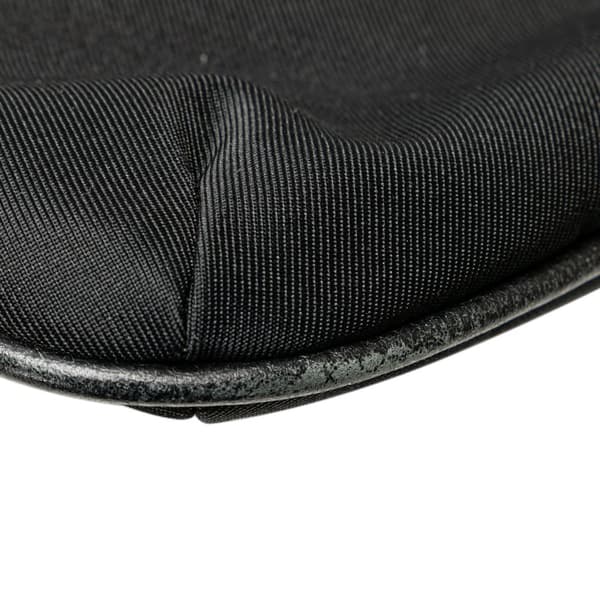 Pre-owned Burberry Nova Check Trimmed Nylon Crossbody Black