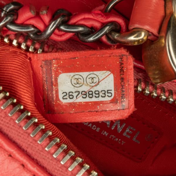 Pre-owned Chanel Small Aged Calfskin Gabrielle Crossbody Red