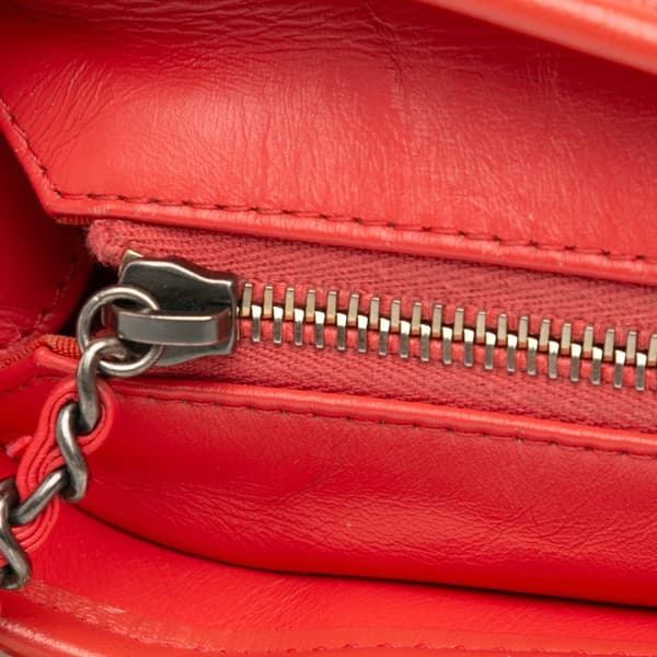 Pre-owned Chanel Small Aged Calfskin Gabrielle Crossbody Red