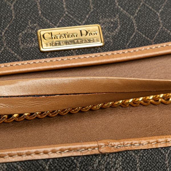 Pre-owned Dior Honeycomb Chain Crossbody Black