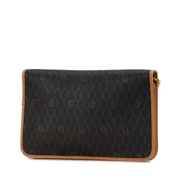Pre-owned Dior Honeycomb Chain Crossbody Black