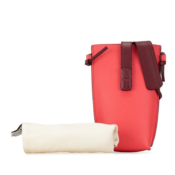 Pre-owned LOEWE Gate Pocket Crossbody Pink
