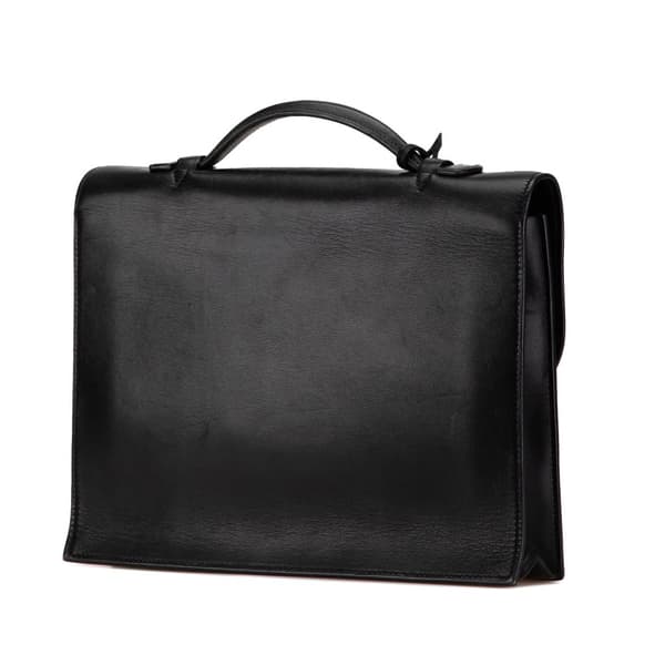Pre-owned Hermès Swift Sac A Depeches 27 Black