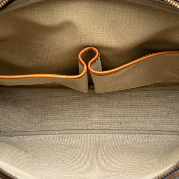 Pre-owned Louis Vuitton Monogram Reporter GM Brown