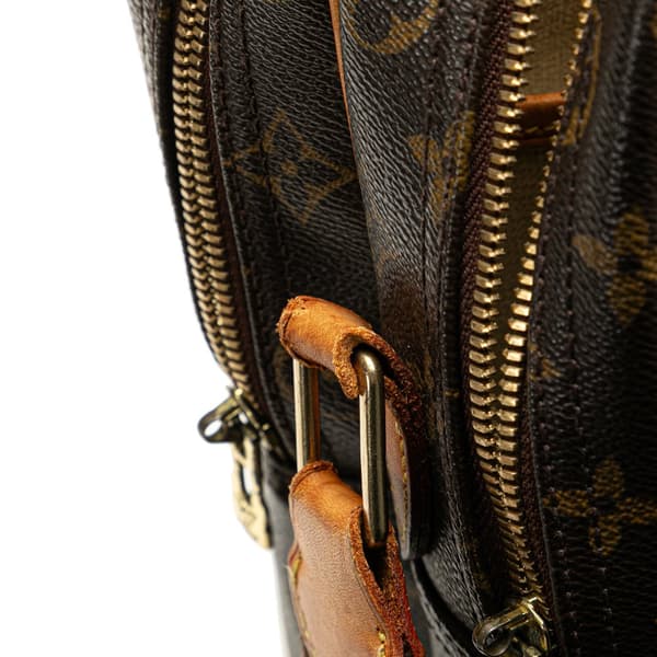 Pre-owned Louis Vuitton Monogram Reporter GM Brown