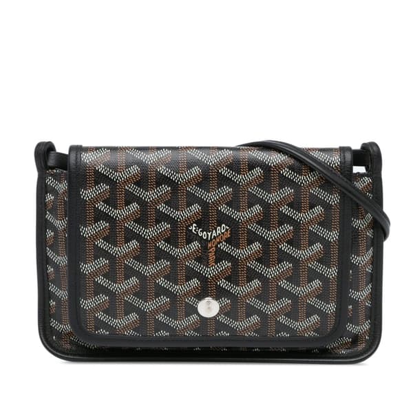 Pre-owned Goyard Goyardine Plumet Pocket Wallet Black