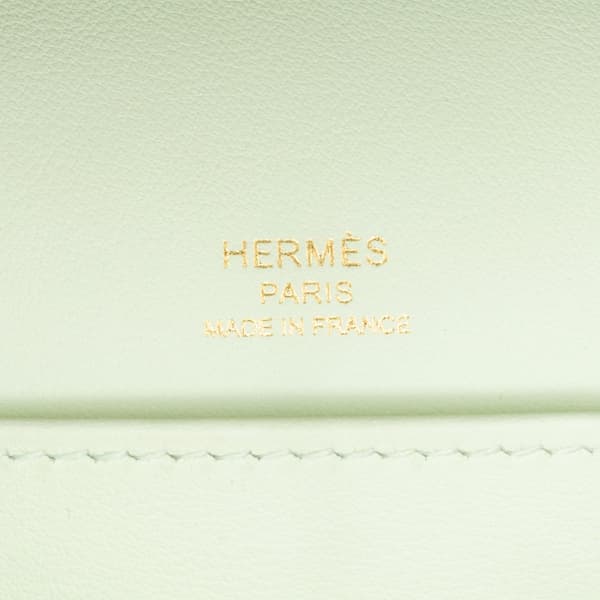 Pre-owned Hermès Chevre Mysore Geta Green