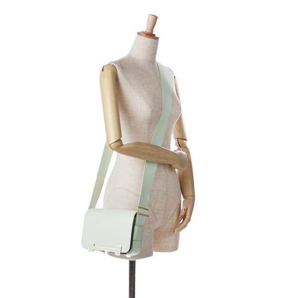 Pre-owned Hermès Chevre Mysore Geta Green