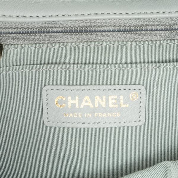 Pre-owned Chanel Quilted Calfskin Bolero de Chanel Flap Gray