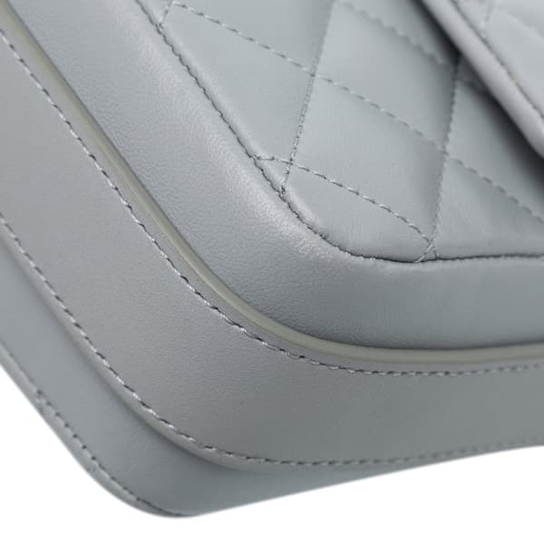 Pre-owned Chanel Quilted Calfskin Bolero de Chanel Flap Gray