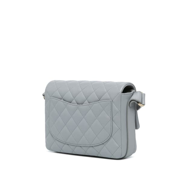 Pre-owned Chanel Quilted Calfskin Bolero de Chanel Flap Gray