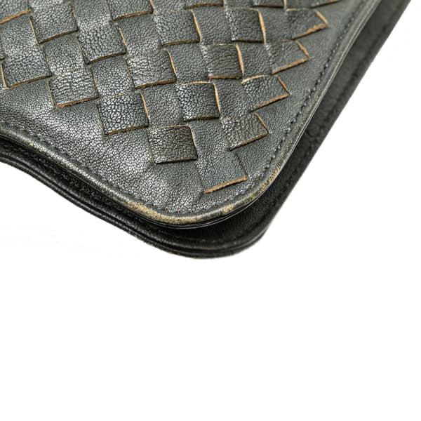 Pre-owned Bottega Veneta Nappa Intrecciato Club Fume Briefcase Brown