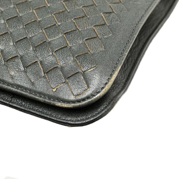 Pre-owned Bottega Veneta Nappa Intrecciato Club Fume Briefcase Brown