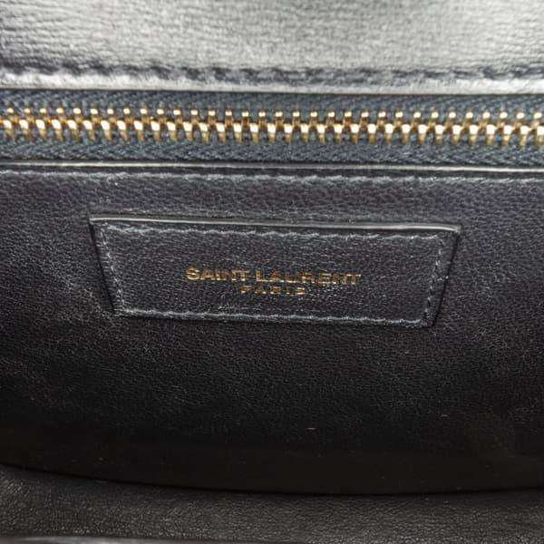 Pre-owned Saint Laurent Small Canvas Monogram All Over Crossbody Brown