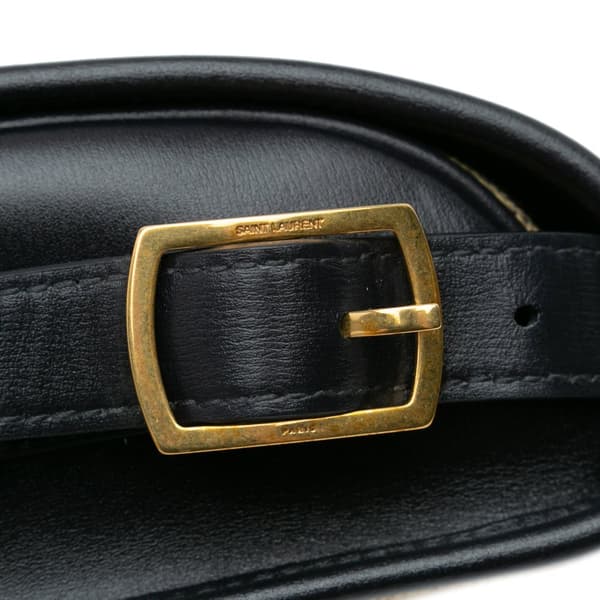 Pre-owned Saint Laurent Small Canvas Monogram All Over Crossbody Brown