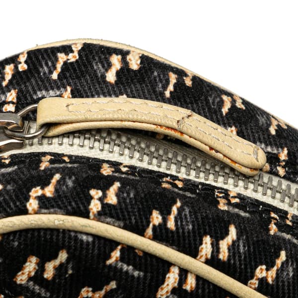 Pre-owned Chanel Canvas Lucky Clover Camera Bag Black