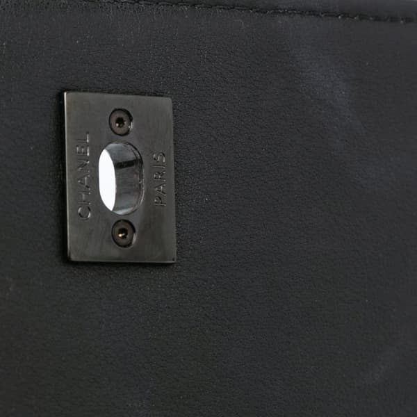 Pre-owned Chanel Mini Calfskin Propeller Flap Black