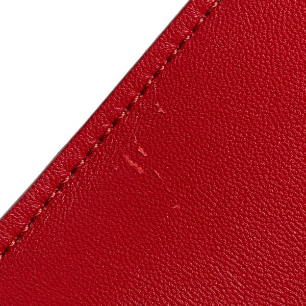 Pre-owned Celine Medium Calfskin Classic Box Red