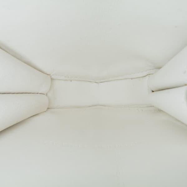 Pre-owned Dior DiorAmour Caro Heart Pouch with Chain White