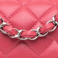Miniatyrbild 7 av 10: Pre-owned Chanel Mini Square Classic Lambskin Single Flap Pink