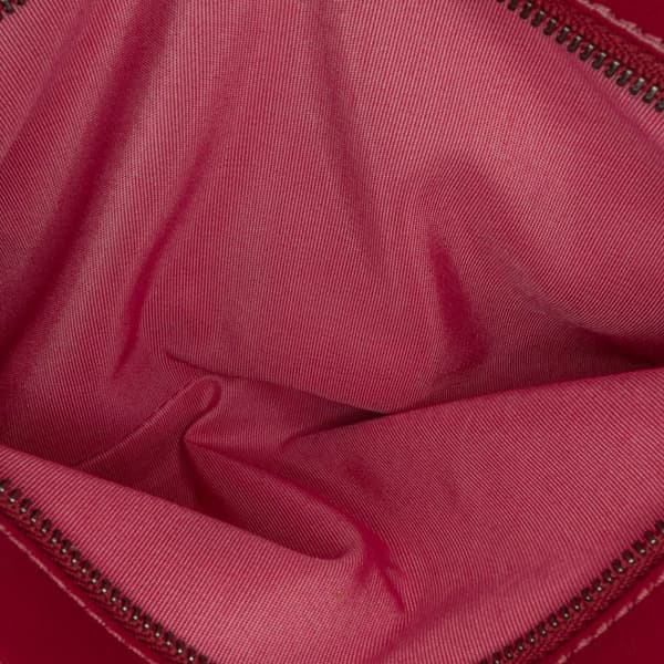 Pre-owned Chanel CC Lambskin and Tweed Flap Red