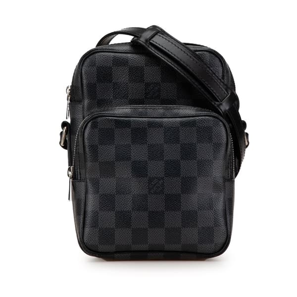 Pre-owned Louis Vuitton Damier Graphite Rem Black
