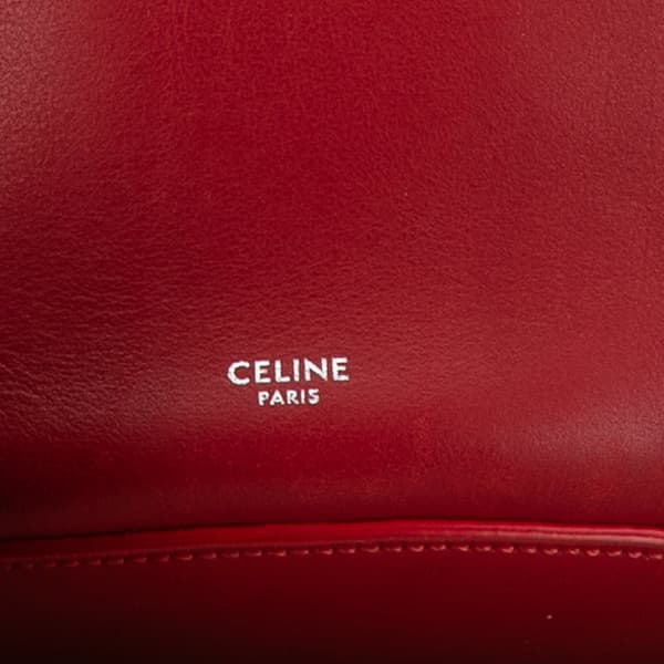 Pre-owned Celine Leather Big Bag Bucket Crossbody Red