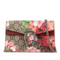 Miniatyrbild 1 av 7: Pre-owned Gucci Super Mini GG Supreme Blooms Dionysus Crossbody Brown