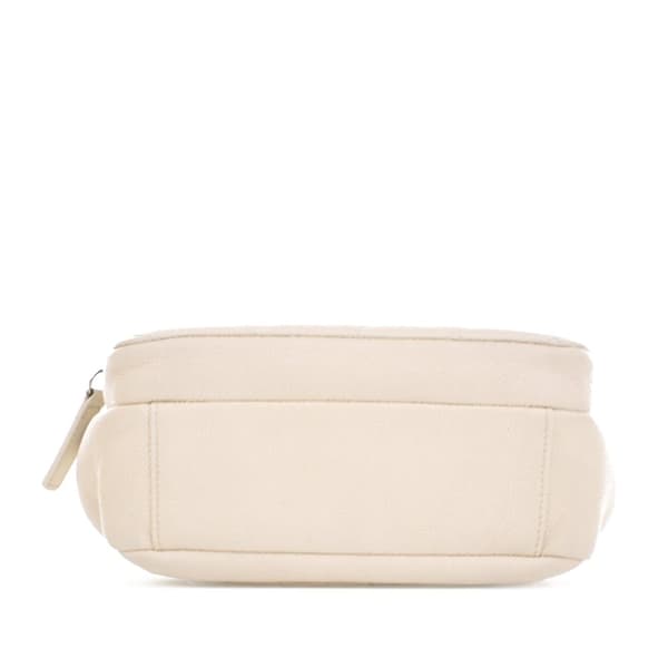 Pre-owned Chanel Caviar Business Affinity Messenger Flap White
