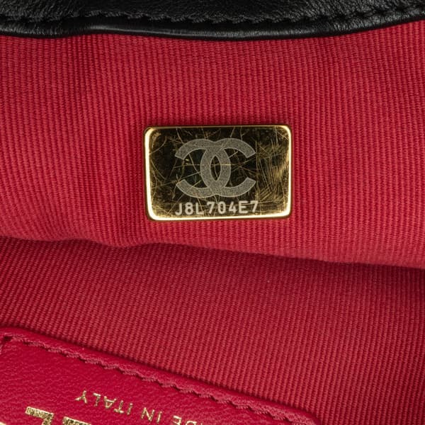 Pre-owned Chanel Small Quilted Calfskin Framing Chain Flap Black