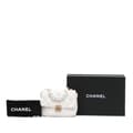 Pikkukuva 5 / 5: Pre-owned Chanel Mini Quilted Lambskin Lacquered Chain Flap White