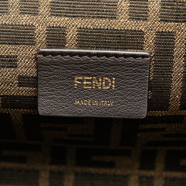 Pre-owned Fendi Small Nappa Fendi First Red