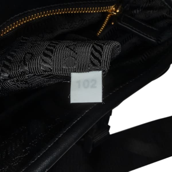 Pre-owned Prada Symbole Double Buckle Messenger Bag Brown