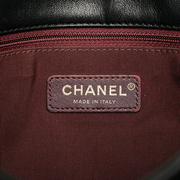 Pre-owned Chanel Medium Lambskin Mademoiselle Vintage Double Flap Black