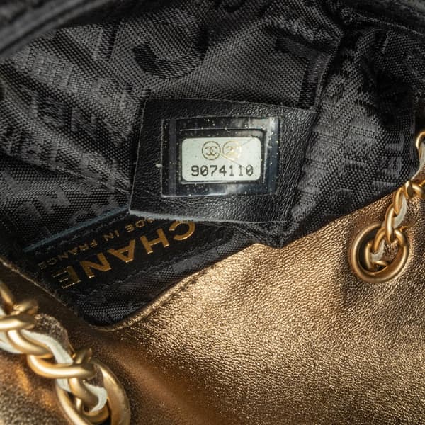 Pre-owned Chanel Extra Mini Quilted Satin Flap Black