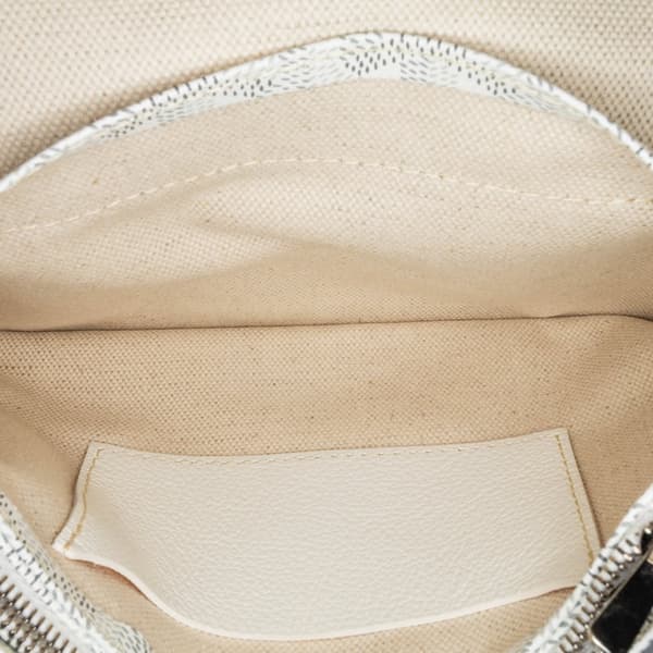 Pre-owned Goyard Goyardine Plumet Pocket Wallet White