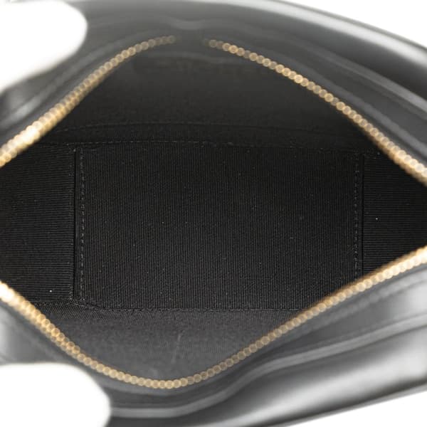Pre-owned Chanel CC Quilted Lambskin Octagon Camera Case Black