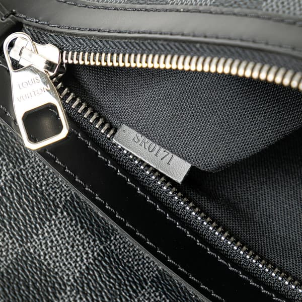 Pre-owned Louis Vuitton Damier Graphite Mick MM Black