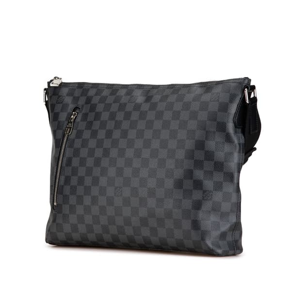 Pre-owned Louis Vuitton Damier Graphite Mick MM Black