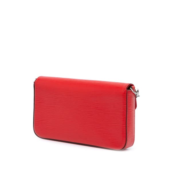 Pre-owned Louis Vuitton Epi Pochette Felicie Red
