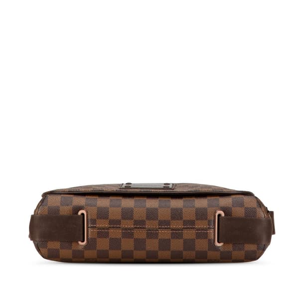 Pre-owned Louis Vuitton Damier Ebene Brooklyn MM Brown