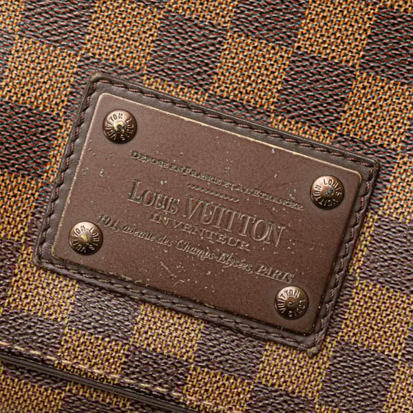 Pre-owned Louis Vuitton Damier Ebene Brooklyn MM Brown