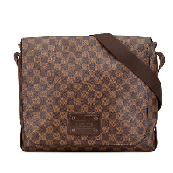 Pre-owned Louis Vuitton Damier Ebene Brooklyn MM Brown