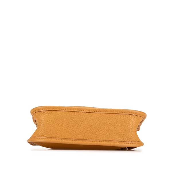 Pre-owned Hermès Clemence Evelyne Amazone 16 Brown