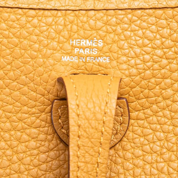 Pre-owned Hermès Clemence Evelyne Amazone 16 Brown